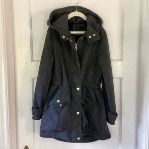 Yoki Girls Outwear Collection Jersey Jacket Size M 8-10 Sherpa Lined Hooded